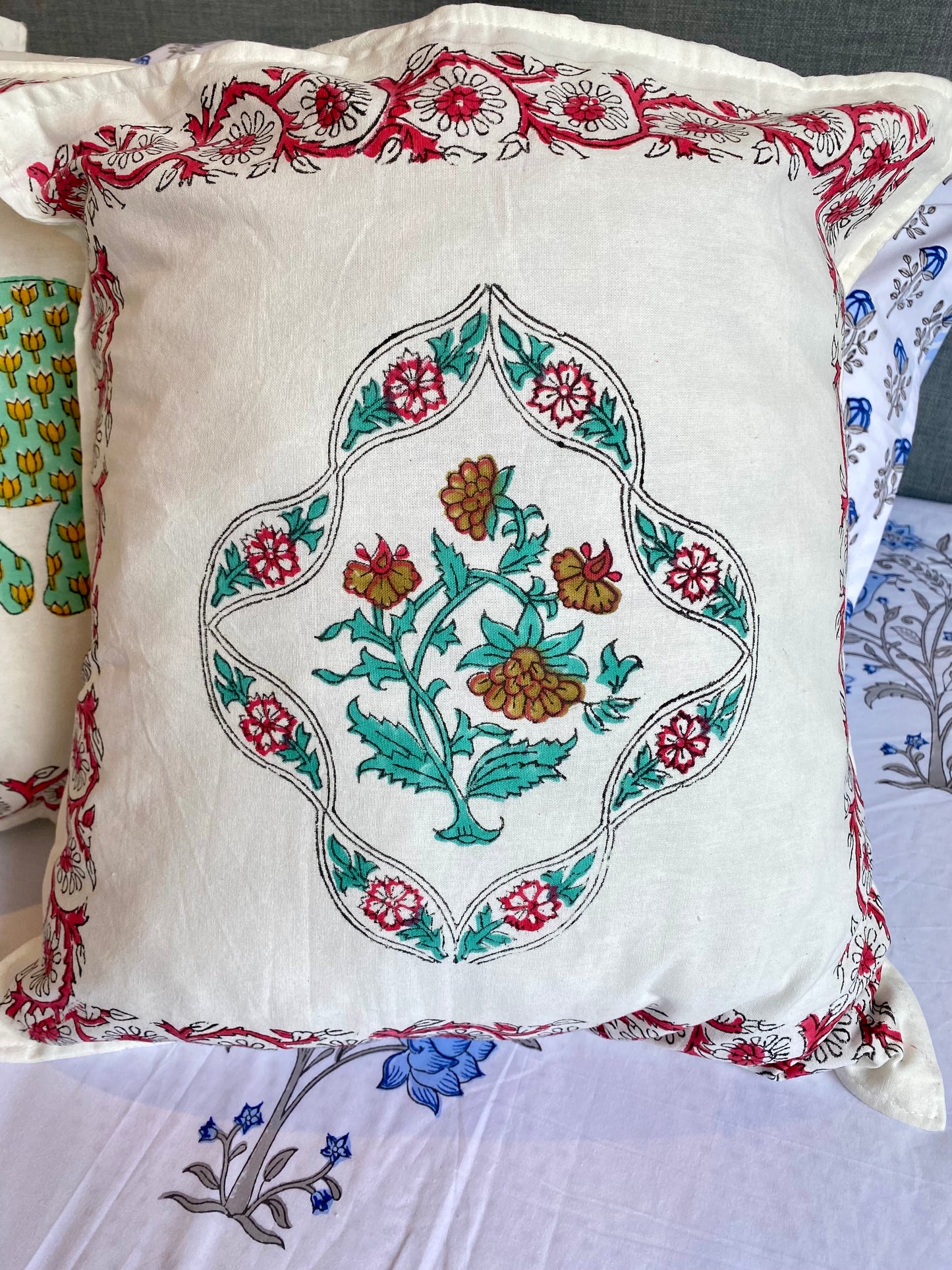 Block Printed Cushion Covers (Set of 5)