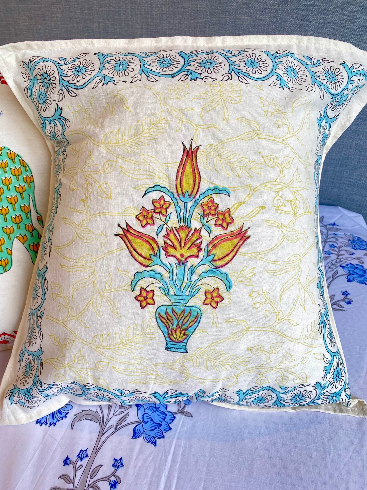 Block Printed Cushion Covers (Set of 5)