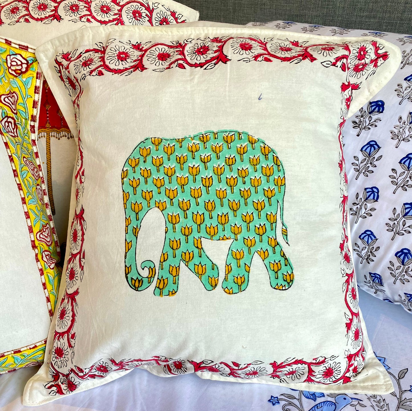 Block Printed Cushion Covers (Set of 5)